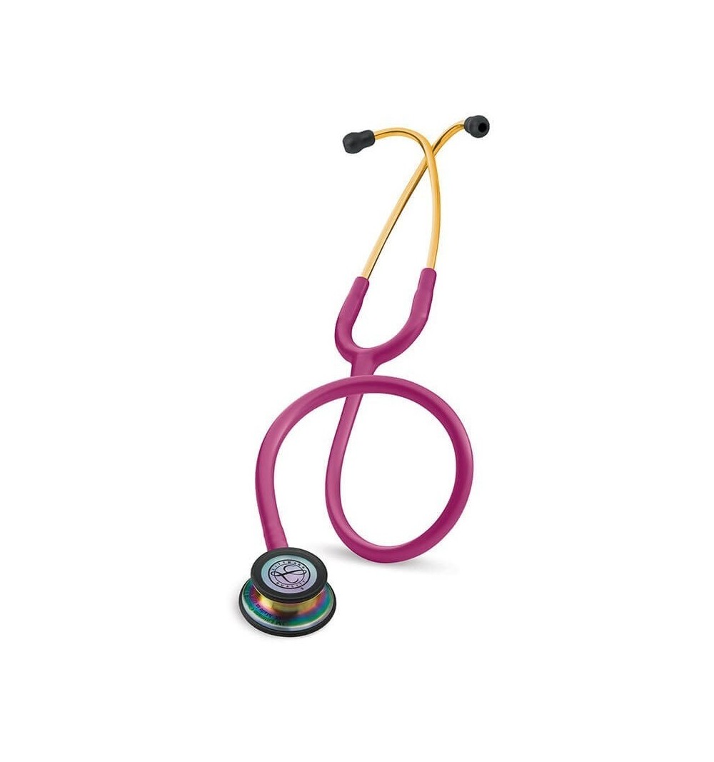 Stetoscop 3M™ Littmann® Classic III, Roz inchis, capsula curcubeu (Rasperry/Rainbow)
