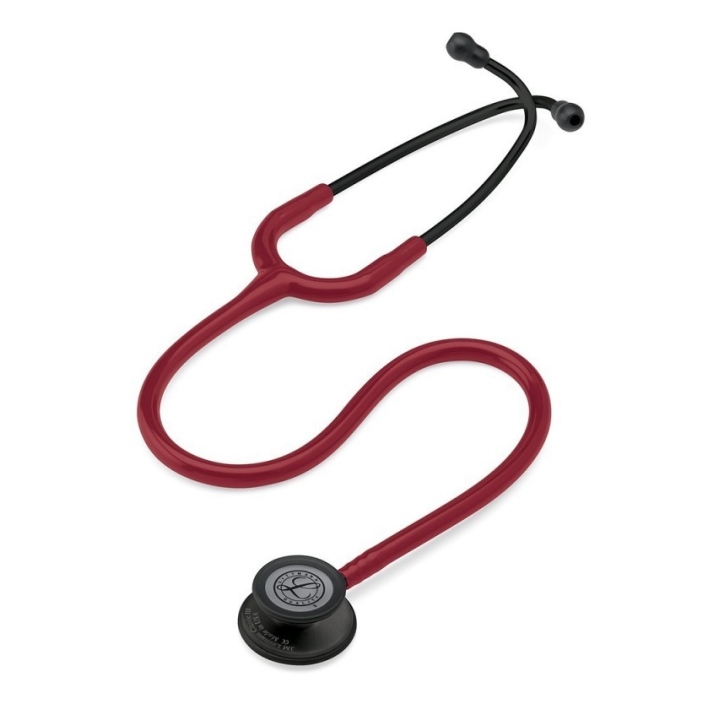 Stetoscop 3M™ Littmann® Classic III, Rosu Burgundia, capsula neagra (Burgundy/Black) - imagine 4