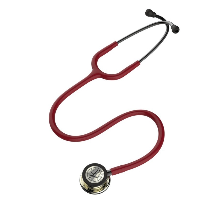 Stetoscop 3M™ Littmann® Classic III, Rosu Burgundia, capsula sampanie (Burgundy/Champagne) - imagine 1