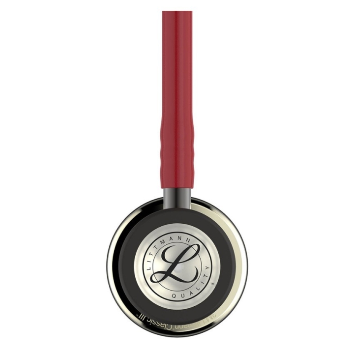 Stetoscop 3M™ Littmann® Classic III, Rosu Burgundia, capsula sampanie (Burgundy/Champagne) - imagine 3