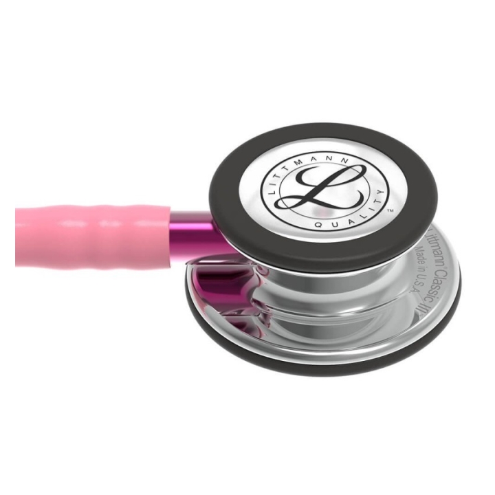 Stetoscop 3M™ Littmann® Classic III, Roz perlat, capsula oglinda (Pearl Pink/Mirror) - imagine 2