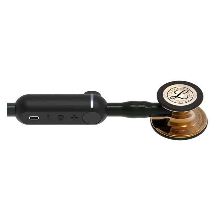 Stetoscop electronic 3M™ Littmann® CORE Digital, Negru, capsula cupru (Black/High-Polish Copper) - imagine 3