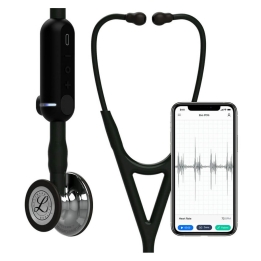 Stetoscop electronic 3M™ Littmann® CORE Digital 8890, Negru, capsula oglinda (Black/Mirror)