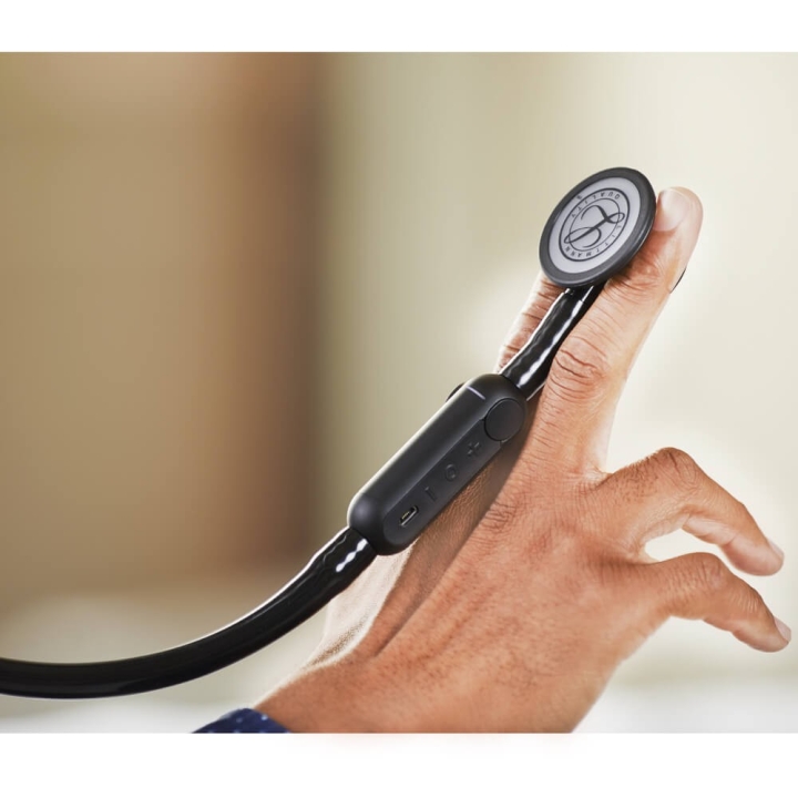 Stetoscop electronic 3M™ Littmann® CORE Digital, Negru complet (Black Edition) - imagine 7