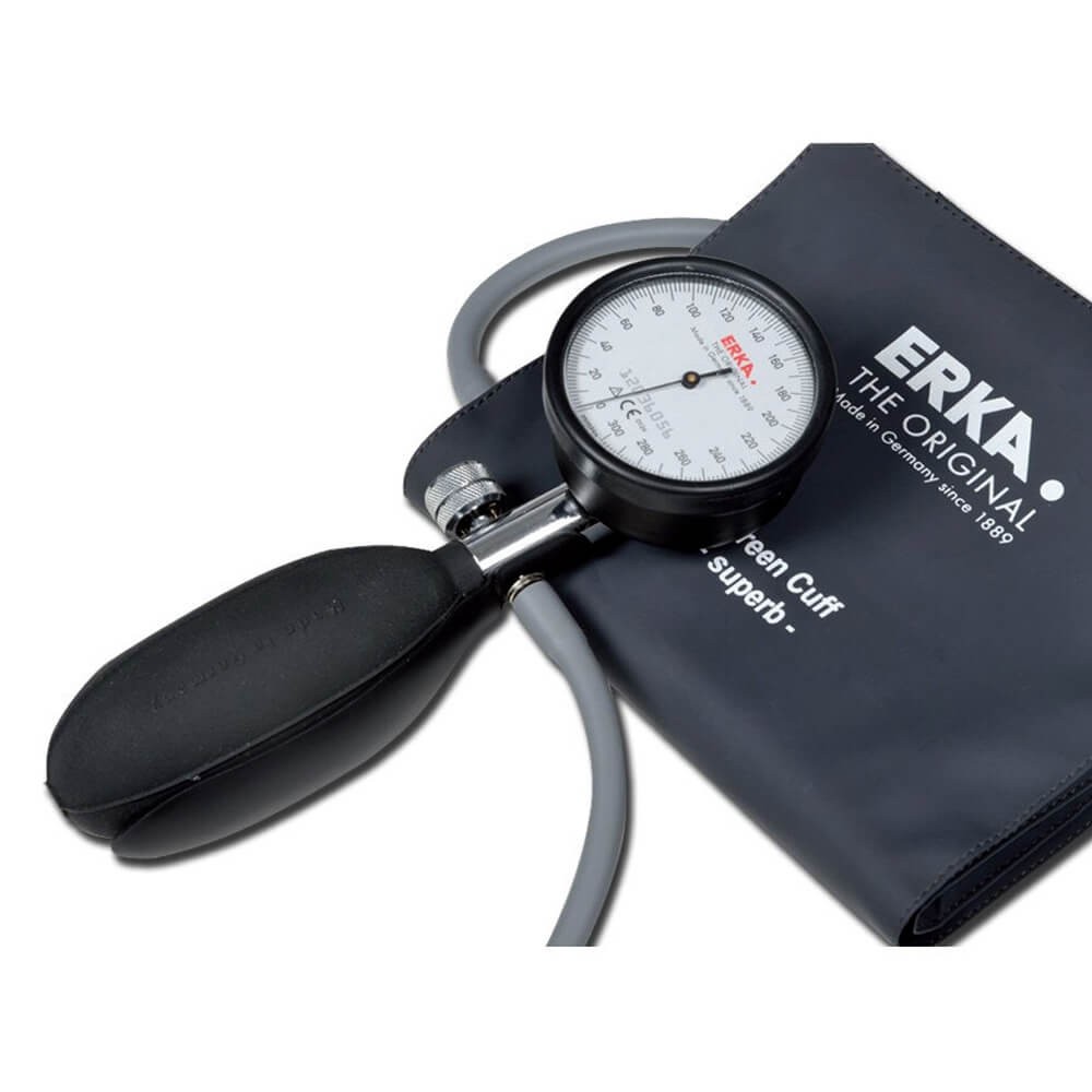Tensiometru mecanic ERKA cu manometru si para, Kobold 48, negru