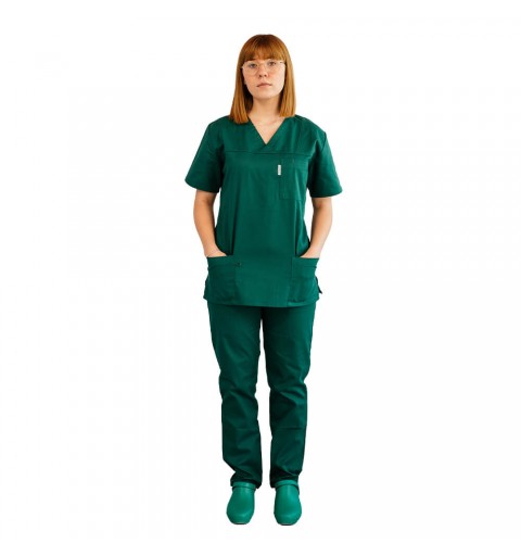 Costum medical Lotus 1, Basic 1, verde hunter