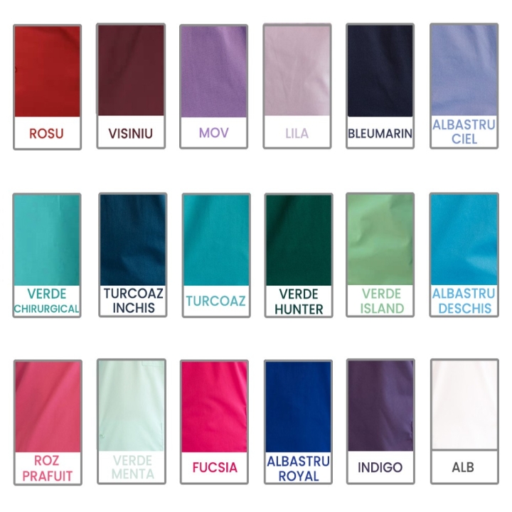Costum medical Lotus 1, Basic 1, turcoaz inchis - imagine 9