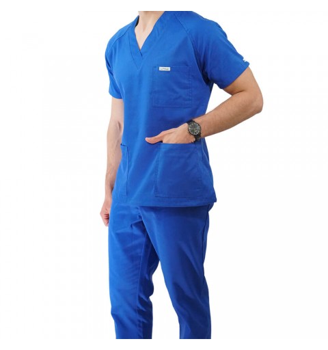 Costum medical Lotus 1, Basic 2, albastru royal