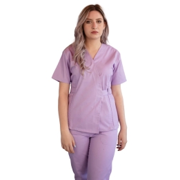 Bluza kimono cu maneca scurta, Lotus 1, lila