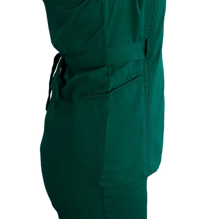 Bluza kimono cu maneca scurta, Lotus 1, verde hunter - imagine 3