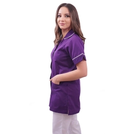 Bluza medicala fermoar/rever Lotus 1, LIR2, indigo