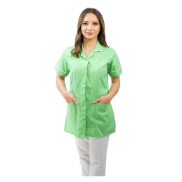 Bluza medicala fermoar/rever Lotus 1, LIR2, verde island