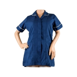 Bluza medicala fermoar/rever Lotus 1, LIR2, turcoaz inchis