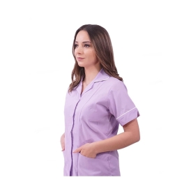 Bluza medicala fermoar/rever Lotus 1, LIR2, lila
