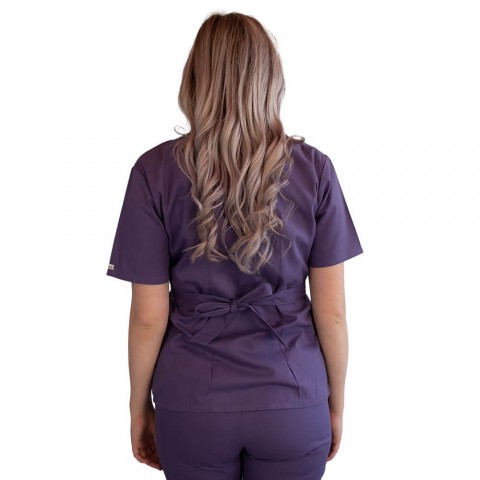Bluza kimono cu maneca scurta Lotus 2, indigo