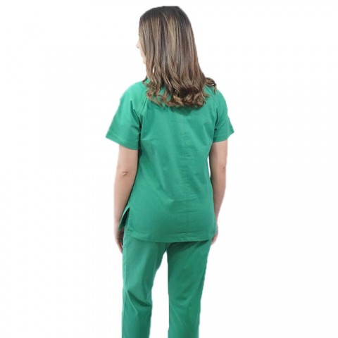 Costum medical Lotus 3, Basic 2, unisex, verde chirurgical