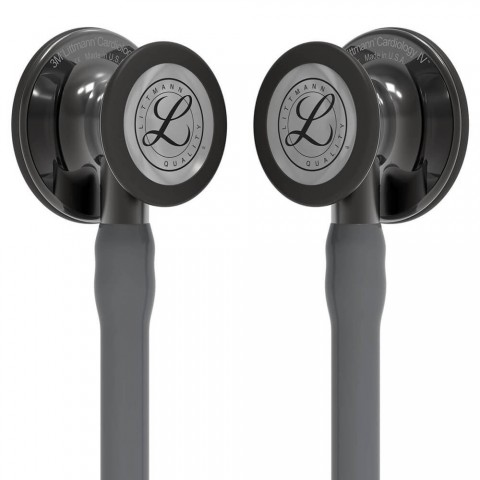 Stetoscop 3M™ Littmann® Cardiology IV, Gri, capsula fumurie (Gray/High-Polish Smoke)