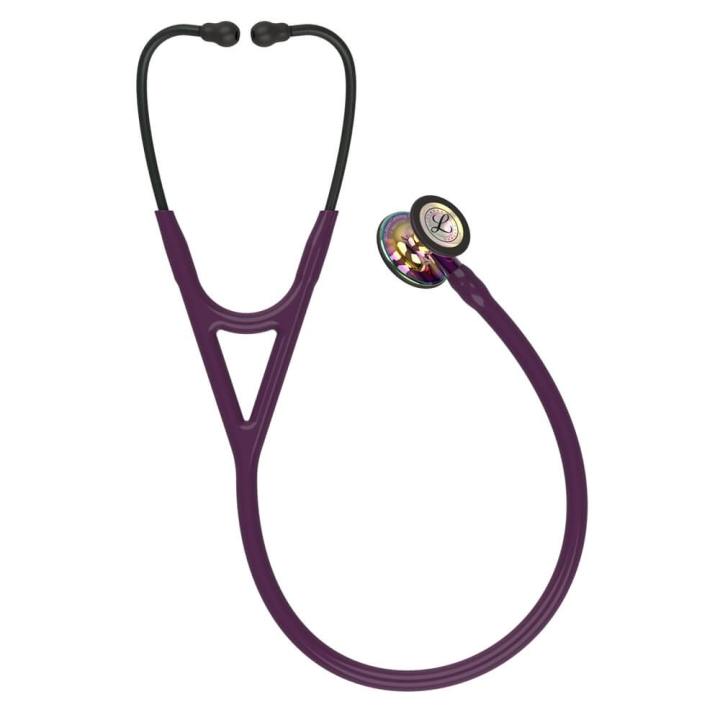 Stetoscop 3M™ Littmann® Cardiology IV, Violet/negru, capsula curcubeu (Plum/Violet/Black/High-Polish Rainbow) - imagine 1