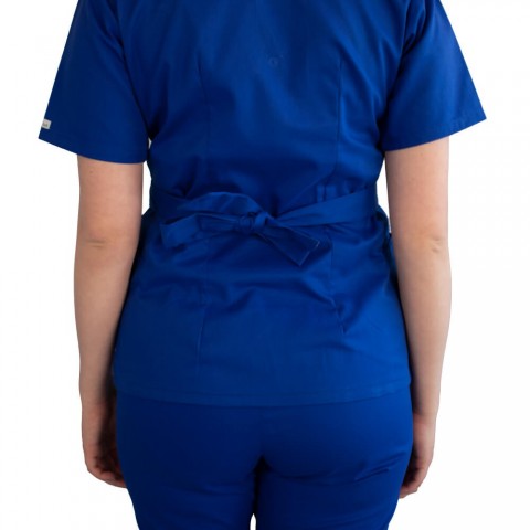 Bluza kimono cu maneca scurta Lotus 3, BBC, stretch, albastru royal