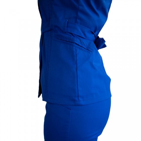Bluza kimono cu maneca scurta Lotus 3, BBC, stretch, albastru royal
