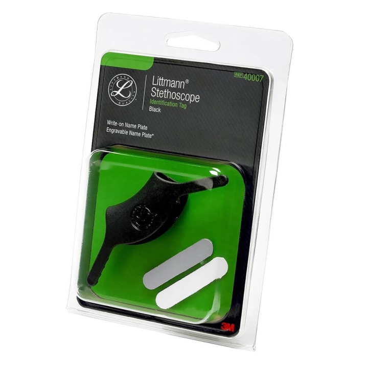 Tag de identificare pentru stetoscoapele 3M™ Littmann®, 40007, negru - imagine 1