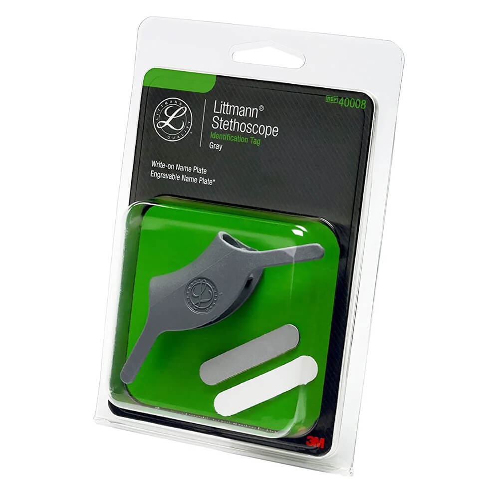 Tag de identificare pentru stetoscoapele 3M™ Littmann®, 40008, gri