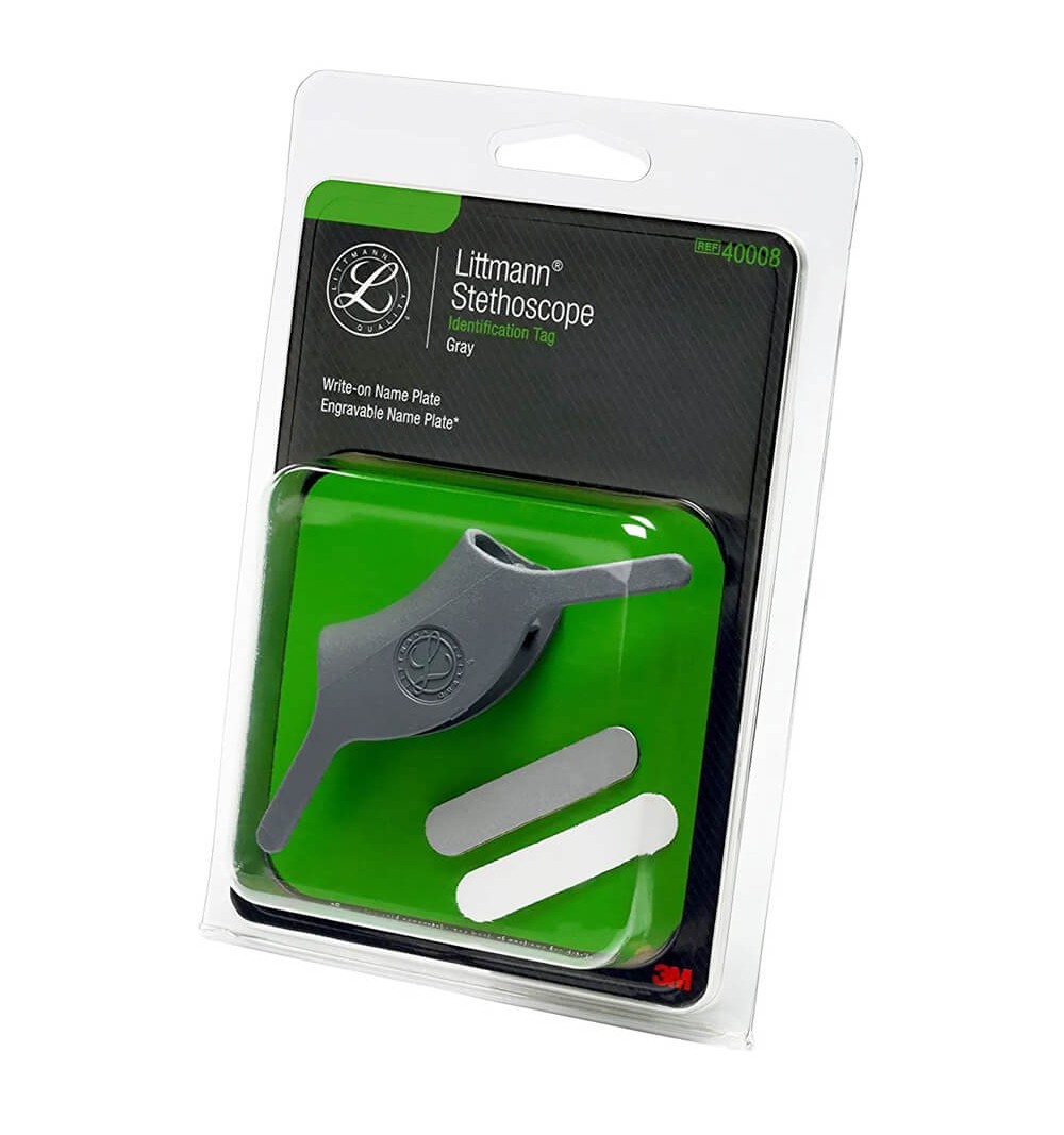 Tag de identificare pentru stetoscoapele 3M™ Littmann®, 40008, gri