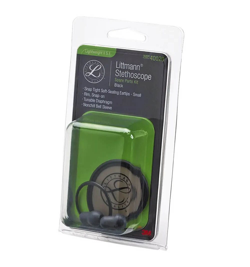 Kit de piese de schimb pentru stetoscop 3M™ Littmann® Lightweight II S.E., negru