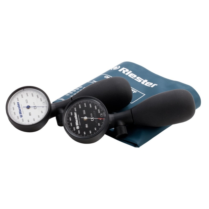 Tensiometru mecanic Riester R1 Shock-Proof®, negru, cu manseta dezinfectabila, marime extra-large - imagine 4