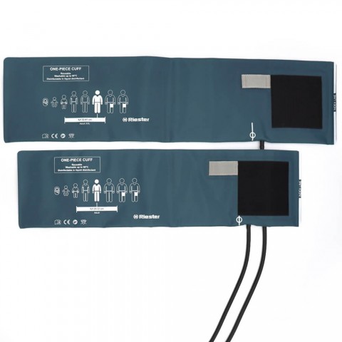Tensiometru mecanic Riester Shock-Proof®, alb, cu manseta dezinfectabila, marime adulti