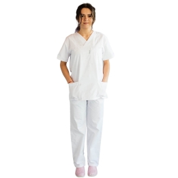 Costum medical Lotus 1, Basic 1, alb