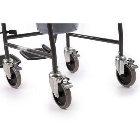 Scaun toaleta cu recipient WC si cotiere ajustabile - 02-8015C