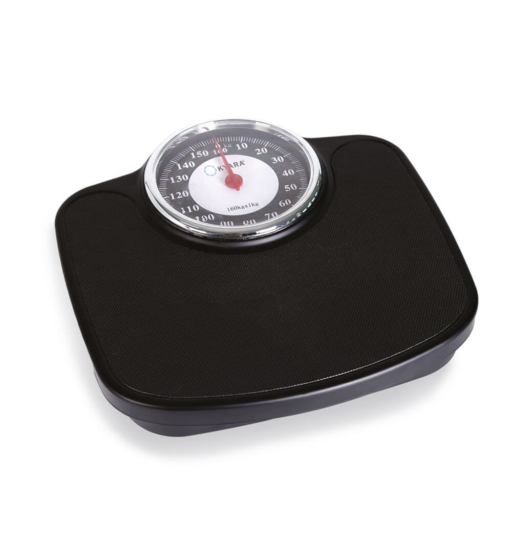 Cantar mecanic negru, cu afisaj rotund - LTK652