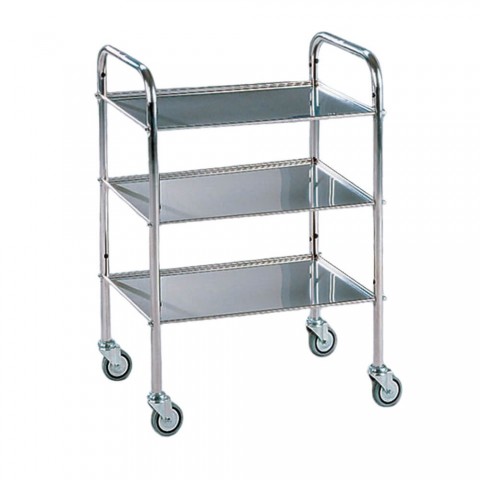 Masuta instrumentar cadru de aluminiu cu 3 rafturi