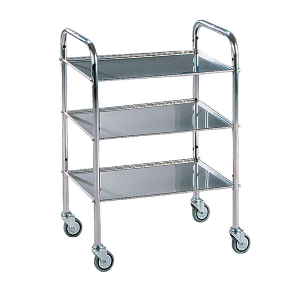 Masuta instrumentar cadru de aluminiu cu 3 rafturi