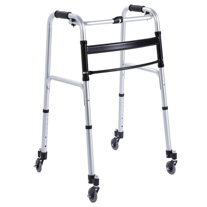 Cadru de mers pliabil cu 4 roti mobile - RP733 - imagine 1