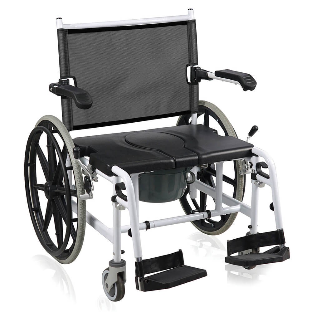 Scaun bariatric pentru baie si toaleta, cu sezut de 60 cm - RH840