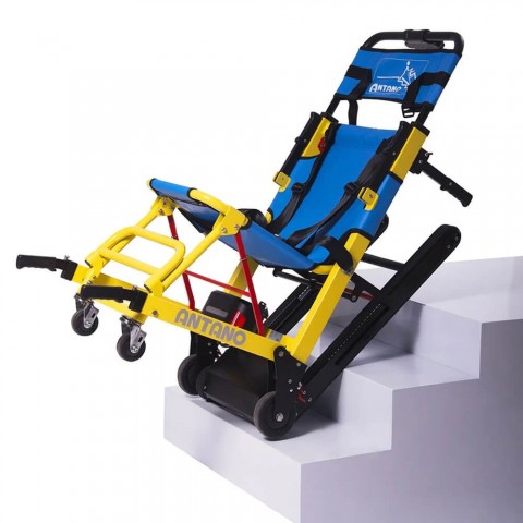 Scaun mecanic cu senile, pliabil, pentru transport pacienti pe scari - LG EVACU PLUS