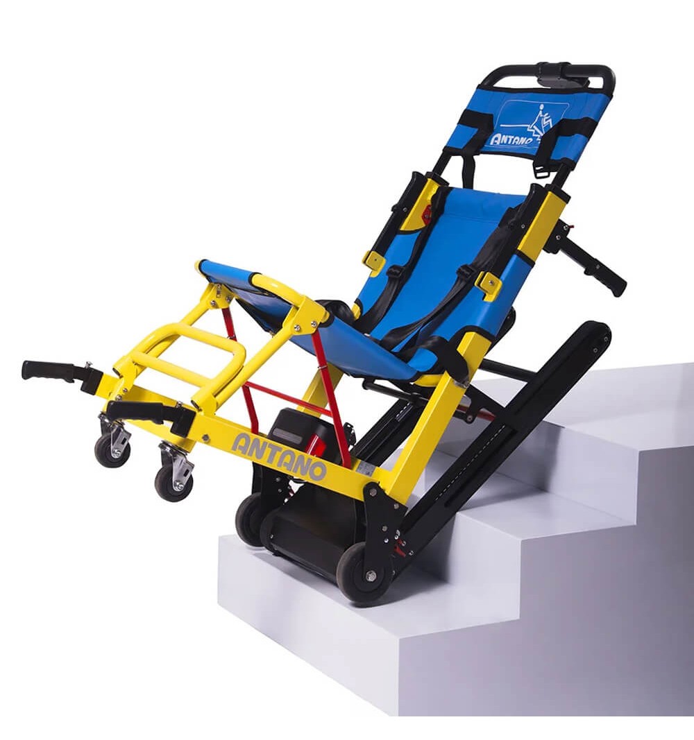 Scaun mecanic cu senile, pliabil, pentru transport pacienti pe scari - LG EVACU PLUS