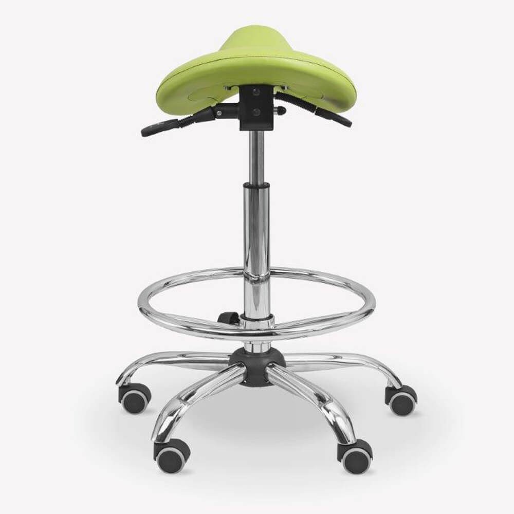 Scaun rotativ, cu suport picioare, pentru doctori - ERGO-STS-PODN