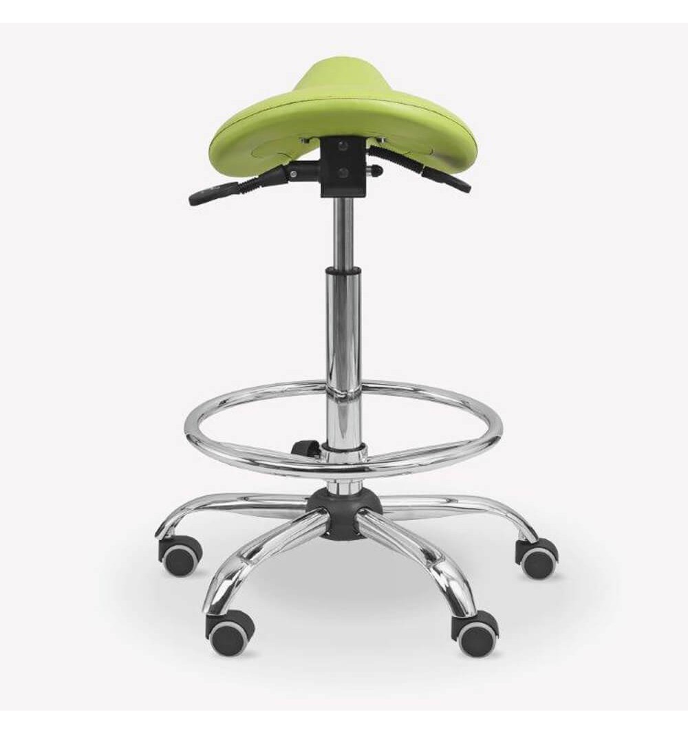 Scaun rotativ, cu suport picioare, pentru doctori - ERGO-STS-PODN