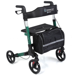 Rolator pliabil cu cadru din aluminiu vopsit, culoare verde- RP545V OCEANO 2.0