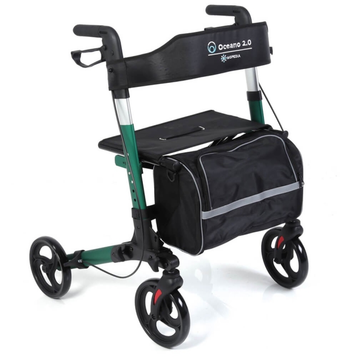 Rolator pliabil cu cadru din aluminiu vopsit, verde - RP545V OCEANO 2.0 - imagine 1