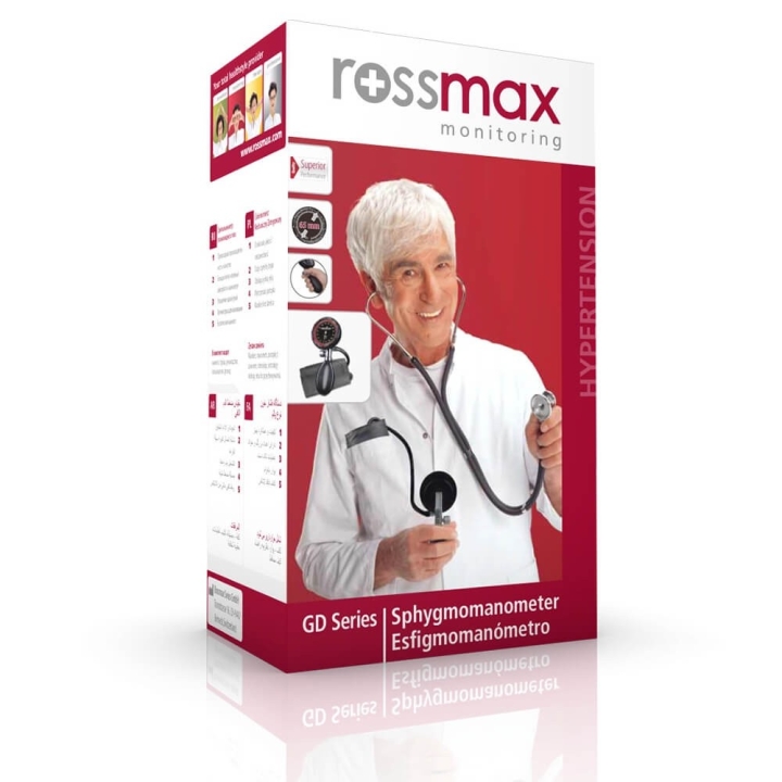 Tensiometru manual Rossmax, cu manometru la para si stetoscop inclus - GD102 - imagine 4