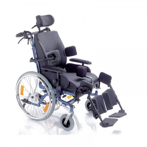 Carucior cu rotile multipozabil, cu actionare manuala, metal vopsit - CP910