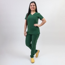 Costum medical Lotus Flex, stretch, verde hunter, TS-NP10 TS-SP3