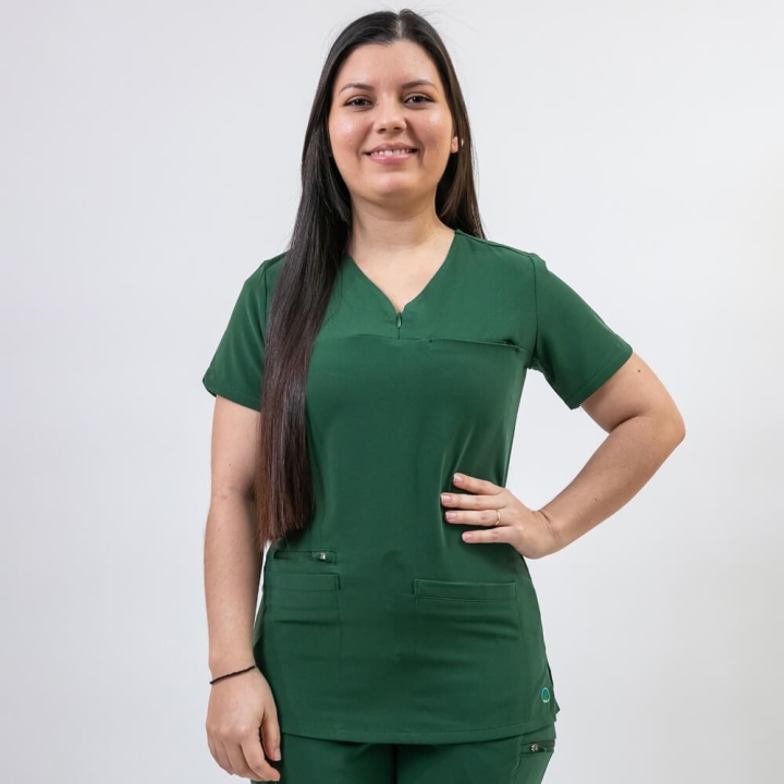 Costum medical Lotus Flex, stretch, verde hunter, TS-NP10 TS-SP3 - imagine 5