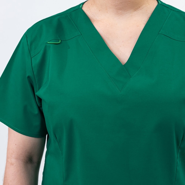 Costum medical Lotus Flex, stretch, verde hunter/negru, CVC-NP1 TS-SP4 - imagine 7