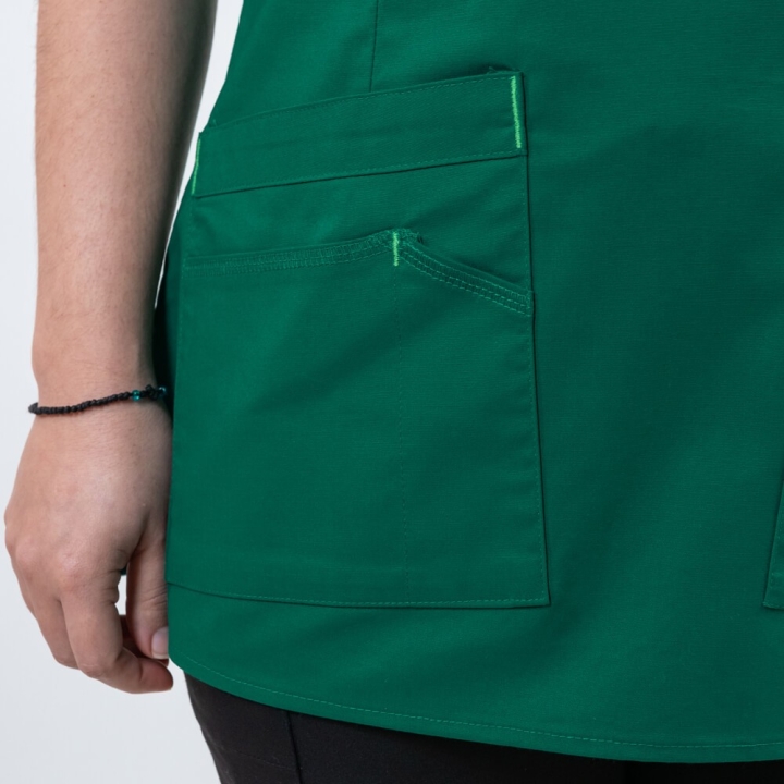 Costum medical Lotus Flex, stretch, verde hunter/negru, CVC-NP1 TS-SP4 - imagine 8