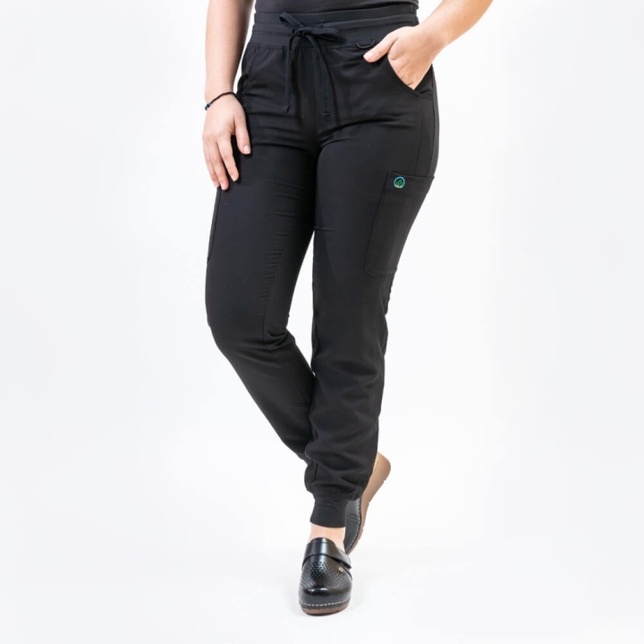 Costum medical Lotus Flex, stretch, verde hunter/negru, CVC-NP1 TS-SP4 - imagine 9